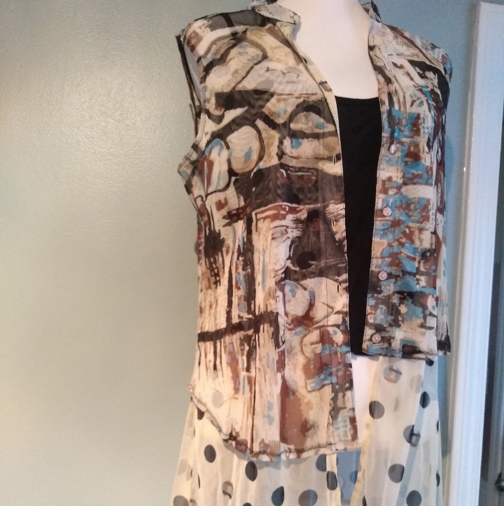 NWT Tango Mango Multi-Colored Blouse